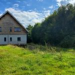 Maison à ossature bois en cours d'achèvement