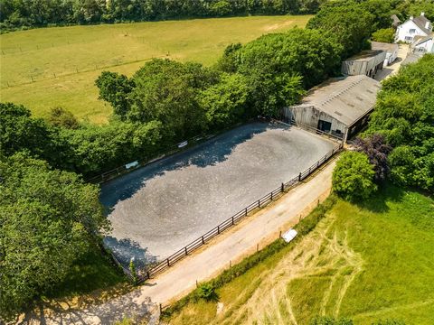 Offers Over £800,000 | Detached 4 Double Bedroom Farm House | En Suite | Detached Double Garage | Conservatory | Large Gardens | Additional Detached 1 Bedroom Property| Approx 16 Acres of Equestrian Paddocks | 19 Stables in 3 Blocks | Sand School | L...