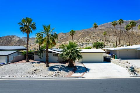 Welcome to this 1957 Mid-Century home with much of its original integrity and vibe coupled with modern updates like new tile throughout, 40 OWNED solar panels, new roof, new pool pump, and new electrical panel. The desert lifestyle is about the view ...