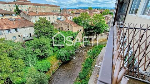 In Castres, just a 5-minute walk from Place Jean Jaurès, I'm delighted to present this pleasant, light-filled 65m2 flat on the top floor with lift in a secure residence. It comprises two bedrooms, kitchen, living room, shower room, utility room and p...