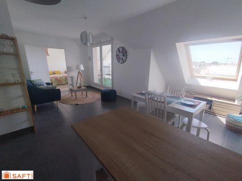 Bel appartement T2 à Pornichet - dernier étage avec terrasse