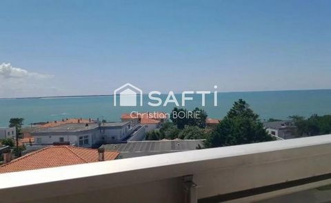 VAUX SUR MER 17640. Grand studio avec balcon plein sud vu sur l estuaire avec parking privé