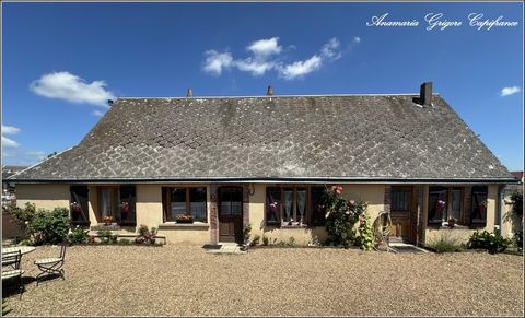 Centre de COURVILLE SUR EURE- maison de plain-pied, Surface- 92m², terrain clos de 395 m²