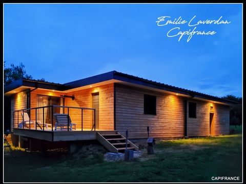 Maison en bois récente, chaleureuse et lumineuse à Badecon Le Pin
