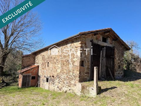 Grange rustique à l'orée d'un bois
