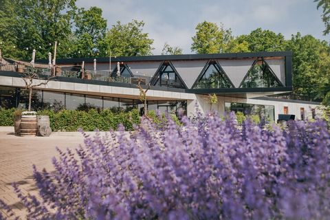 Een stijlvol verblijf met een adembenemend uitzicht op de heuvels Welkom in uw unieke verblijf op de heuvels in het hart van Zuid-Limburg. Deze moderne, kubusvormige lodge op het autovrije Resort Gulpen beslaat drie verdiepingen en biedt zowel ruimte...