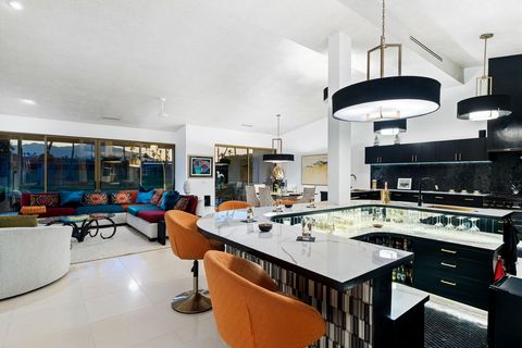 COUNTRY CLUB MODERN! This remodeled designer home is the essence of Desert sophistication in Private, Premier Desert Horizons Country Club. Sleek architectural lines & abundant natural light showcase the quality design of this 3 BD / 3.5 BA- 2,910 sf...