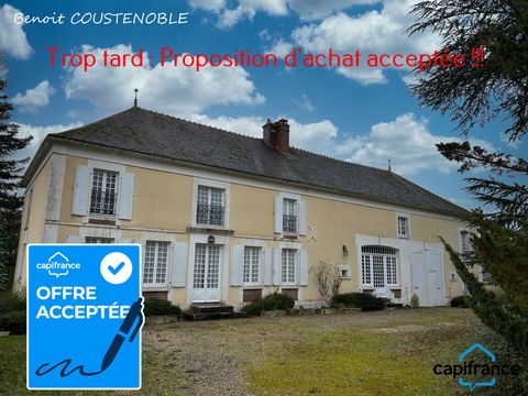 Dpt Yonne (89), à vendre VENOY maison P12 de 373,3 m² - Terrain de 5 090,00 Ha - Rare