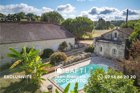 Demeure en pierres 165m2 avec piscine, garages