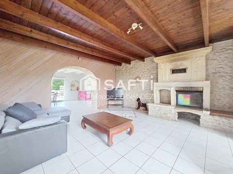 Maison en pierre/bois, 8 chambres et très grand terrain