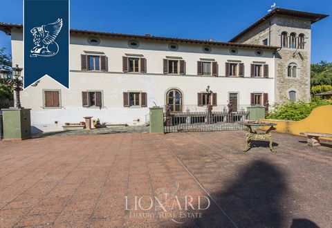This historic property for sale is located in the Florentine countryside. The estate spreads over an internal surface of 1.000 sq m, has four floors, three large cellars in the basement, the greenhouse on the ground floor and two large terraces overl...