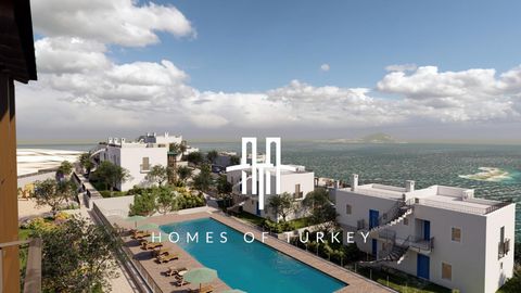 Appartementen met uitzicht op het eiland en de zee bevinden zich in Muğla, Bodrum, Adabükü district. Het district van Bodrum ; Het staat bekend als de wijk waar groen en blauw elkaar ontmoeten in de Egeïsche Zee. Met zijn historische en culturele waa...