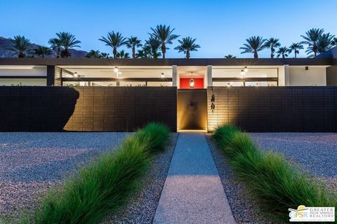 Welcome to 71561 Gardess, a stunning architectural masterpiece designed and built by the renowned Thomas Troy Home. This exquisite residence is part of a legacy of architecturally significant properties that showcase timeless, clean lines and sophist...