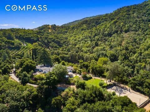 Best lot in Los Gatos! Properties like this rarely come to market. This 7.4-acre estate offers unparalleled privacy and luxury just five minutes from town. Nestled on a serene ridgetop property enjoys abundant sunshine & breathtaking views in every d...