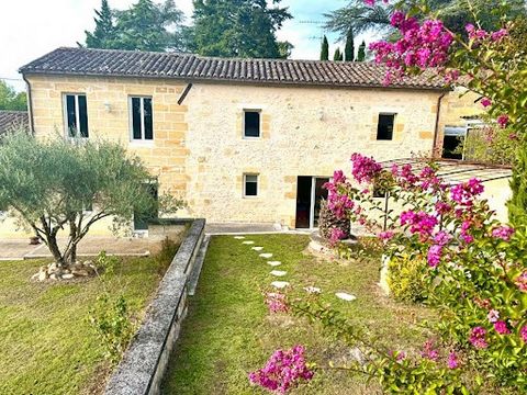 A haven of peace just a stone's throw from Saint-Émilion Nestled in the heart of the Bordeaux countryside, this sumptuous stone residence embodies the elegance and authenticity of a timeless heritage. Only a few minutes from the prestigious vineyards...