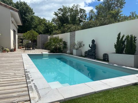 ST-JEAN-DE-VEDAS(34), A VENDRE VILLA CONTEMPORAINE P4, PLAIN-PIED, PISCINE, SECTEUR CALME, SANS VIS-A-VIS