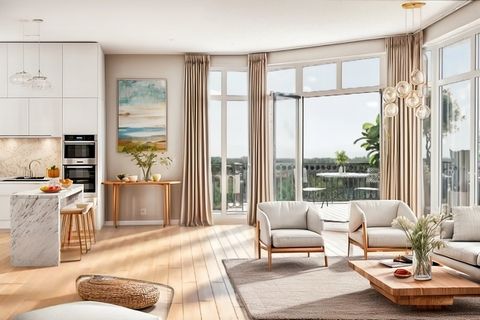 PUTEAU -Grand appartement moderne de 5 pièces avec terrasses, offrant un cadre de vie exceptionnel face à l'ile de Puteaux et au Bois de Boulogne, à quelques pas de Neuilly Sur Seine