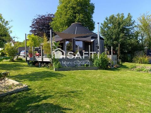 Maison en ossature bois sur terrain constructible de 1091m2 à La-Capelle-Lès-Boulogne