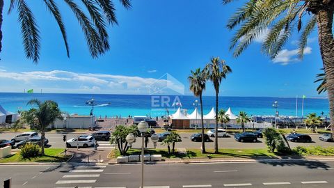 Votre agence immobilière à Nice et Kiryl ... vous présentent: Appartement somptueux sur la Promenade des Anglais à Nice, offrant des vues imprenables sur la mer Méditerranée. Caractéristiques Principales : - Spacieux et Lumineux : Salon et salle à ma...