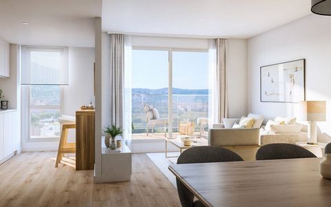 Appartements à Denia, Costa Blanca, Alicante Ce nouveau développement de construction avec vue sur le Montgó et à seulement 500 mètres de la marina, est composé de 65 maisons, avec 1, 2, 3 et 4 chambres avec un garage, un débarras et d'excellents esp...