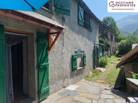 Jolie maison de montagne d’env. 100m2, au cœur d’un hameau rurale sur les hauteurs de la commune de Le Port. Maison ancienne et rustique à 900m d’altitude, exposée sud-ouest avec belle vue, petit atelier plus abri jardin. Cuisine, séjour avec cheminé...