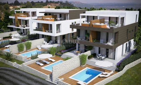 Location: Ličko-senjska županija, Novalja, Novalja. PAG, NOVALJA - 2R + LR, 69 m2 apartment with pool in an urban villa On the island of Pag in Novalja, only 200 meters from the sea, there are three urban villas with 4 residential units in each. Two-...