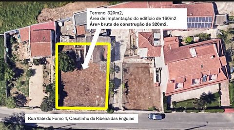 Descrição TERRENO URBANO com poço para venda por 90000,00EUR URBAN PLOT with a water well for sale for 90000,00EUR Terreno com 320m² e área de implantação do edifício de 160m². Área bruta de construção de 320m². Com uma frente de 16 metros para a Rua...