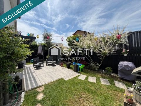 A Ebersheim au calme : Maison accolée avec terrain de 106m2 2/3 chambres, garage, place de parking