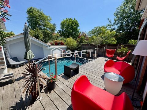 SAINT AUGUSTIN Echoppe rénovée terrasse piscine