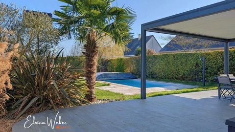 Maison contemporaine avec piscine chauffée