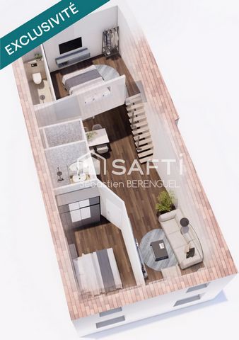 Immeuble de rentabilité cœur d'Agde avec 3 logements libres à rénover.
