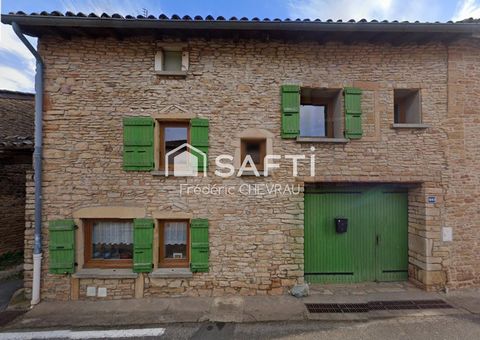 Maison en pierre de 3 chambres sur Loché
