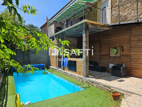 Maison de village 5 pièces avec piscine, dépendance, grand garage – à 10 min de Narbonne
