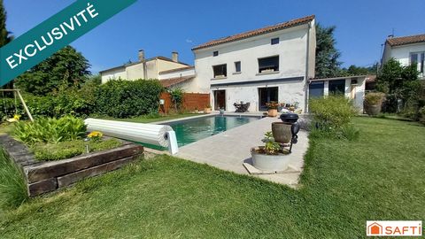 Maison pierre 192m2, 6 chambres, dépendance 100m2, piscine, parcelle 1162m2
