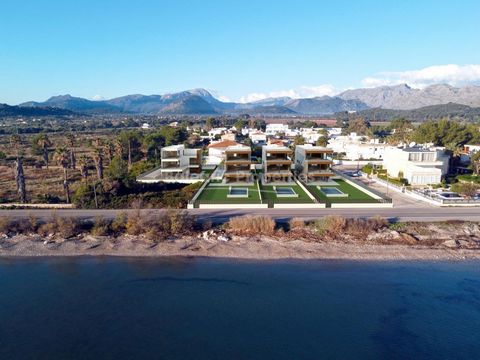 4 Bedroom frontline villa with private pool in Puerto Pollensa This is a unique opportunity to acquire a newly built villa in Puerto Pollensa, which even offers the possibility to be designed according to your wishes. In addition to the fantastic loc...