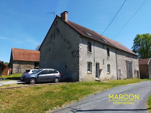 MARCON IMMOBILIER - CREUSE EN LIMOUSIN - REF 88004 - ST MAURICE LA SOUTERRAINE SECTOR - Marcon Immobilier offers you this old farmhouse currently being renovated, benefiting from an ideal location and approximately 3 hectares of land, free of lease a...