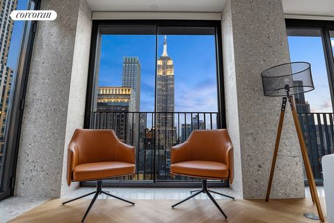 #24D jest najwyższym z kolei i najwyższym apartamentem z jedną sypialnią od strony południowej, z którego roztacza się bezpośredni widok na Empire State Building i Dolny Manhattan oraz zapierające dech w piersiach zachody słońca. Witamy w Residence 2...