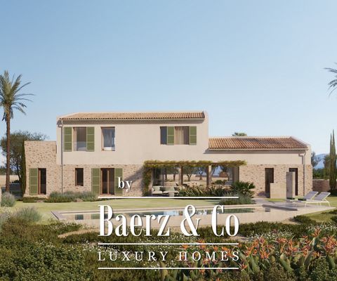 This magnificent new construction project is located on a quiet plot of 14.274 m² in Santa Margalida and offers beautiful views to the landscape and the sea. The house consists of 289 m² distributed over two floors plus basement. The ground floor has...