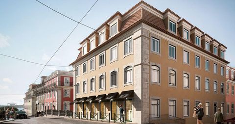 The extraordinary location makes this new condo unique. In the heart of downtown Lisbon, in the prime location of Chiado,  close to Cais do Sodre, near the river. This exclusive project is the perfect solution for those who wish to live within walkin...
