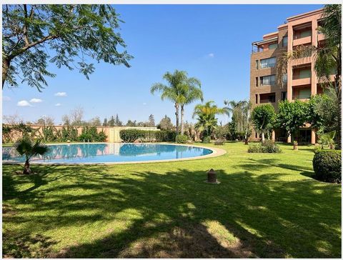 On Bd Mohammed VI in a residential complex, with swimming pool, fountain, communal gardens, a luxurious apartment of 97m², located on the 1st floor very well sunny, including a large reception dining room with access to a large terrace, 2 bedrooms wi...