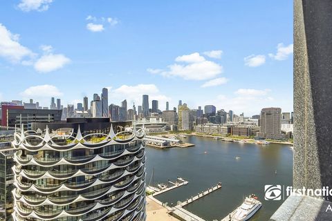 The apartments have floor-to-ceiling windows that let in natural light and offer views of Docklands Harbour and the city skyline. There is an open plan living room, dining room. The kitchen has quality kitchenware, storage space, master bedroom with ...