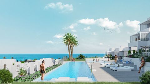 New development in Villajoyosa with spectacular sea views. This is a development of 66 homes, with different types (duplex flat with garden, flat with solarium and semi-detached villas) in a private urbanisation with gardens, children's playground, p...
