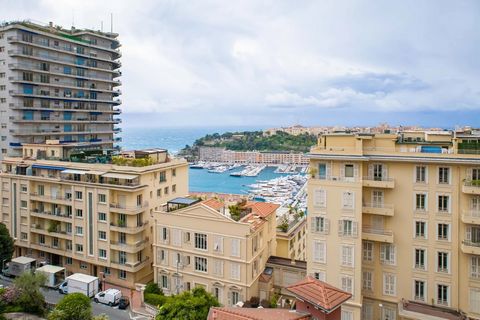 Precioso apartamento reformado de 3 habitaciones. Consta de un hall de entrada, una sala de estar con cocina totalmente equipada que se abre a un balcón con vistas al Boulevard de Suisse y ofrece una hermosa vista de la ciudad, el puerto de Mónaco y ...