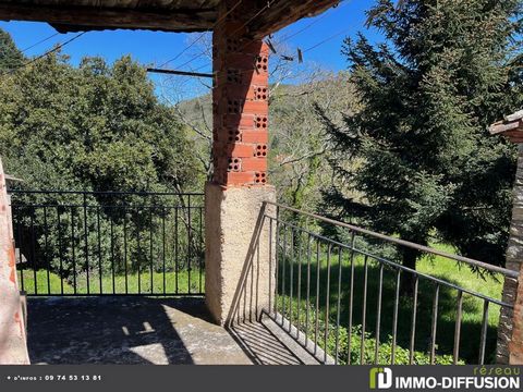 N°Id-LGB160663 : Saint pons de thomières, settore In una frazione, Casa di paese con terrazza di circa 82 m2 composta da 6 stanze di cui 4 camera(e) + Terrazza di 20 m2 - Costruzione in pietra - Attrezzatura supplementare: terrazza - balcone - doppi ...