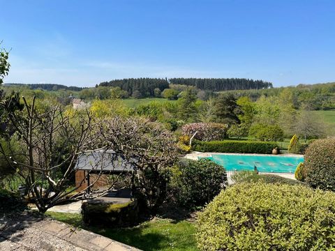 Elegant stone property  10 rooms  Dominant view  Burgundy (at the gateway to the Morvan) Just 2½ hours from Paris, in the heart of authentic Burgundy between Avallon and Lormes, this exceptional property offers a rare combination of architectural ...