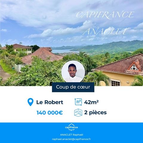 ? À VENDRE Appartement T2 avec vue mer panoramique Le Robert
