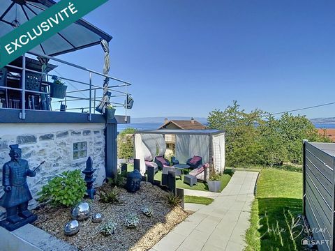 Maison de village avec jardin, vue lac et piscine