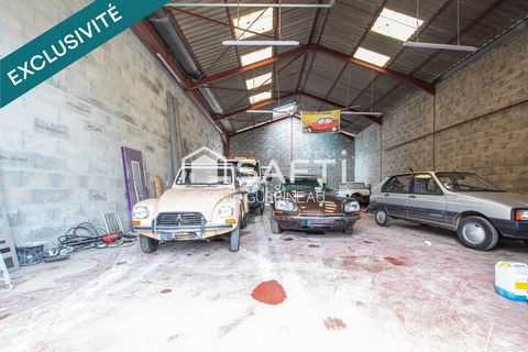 Terrain de 571 m2 avec hangar pour habitation ou activité pro