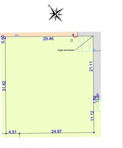 Terrain constructible et viabilisé à vendre de 952 m² proche de MONTAUBAN