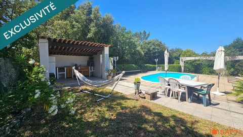 Maison 4 chambres + piscine à Sillans-la-Cascade – Plain-pied 112 m² sur 1240 m² de terrain